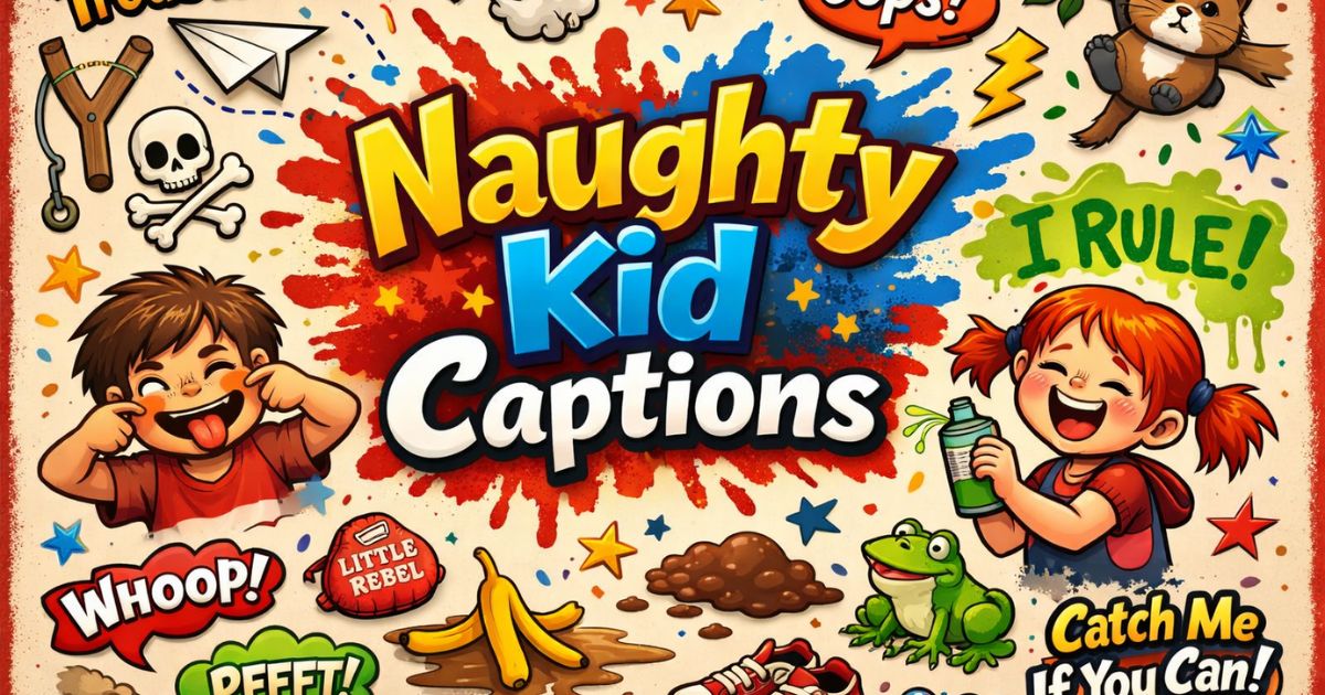 Naughty Kid Captions