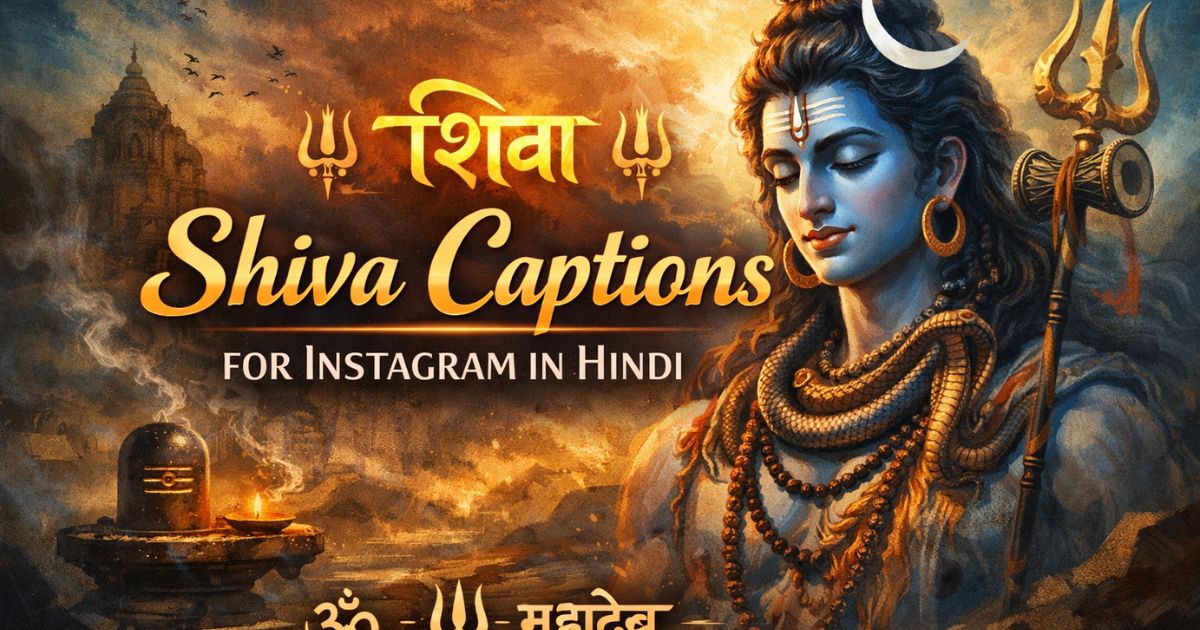 Shiva Captions for Instagram in Hindi