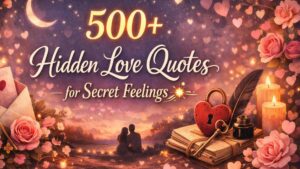 500+ Hidden Love Quotes for Secret Feelings 💫