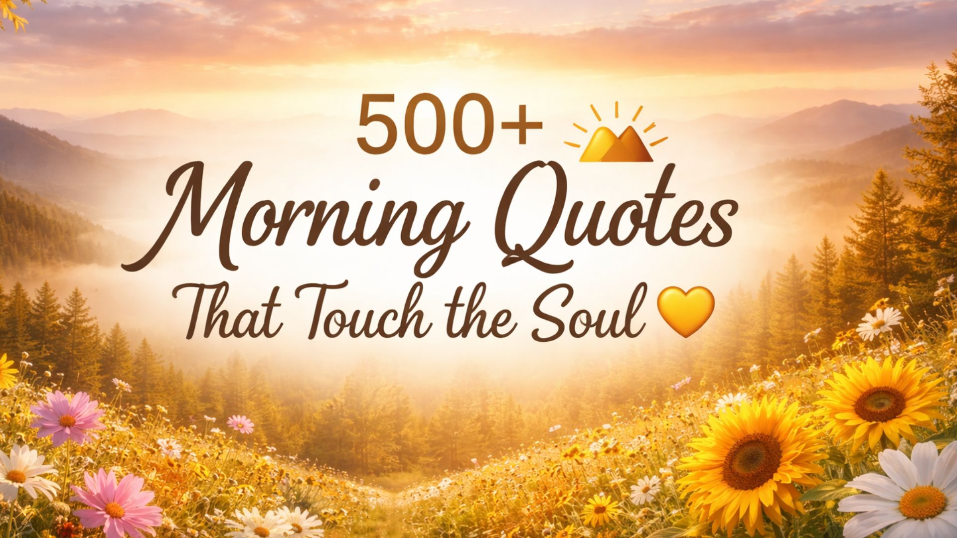 500+Morning Quotes That Touch the Soul 🌄💛