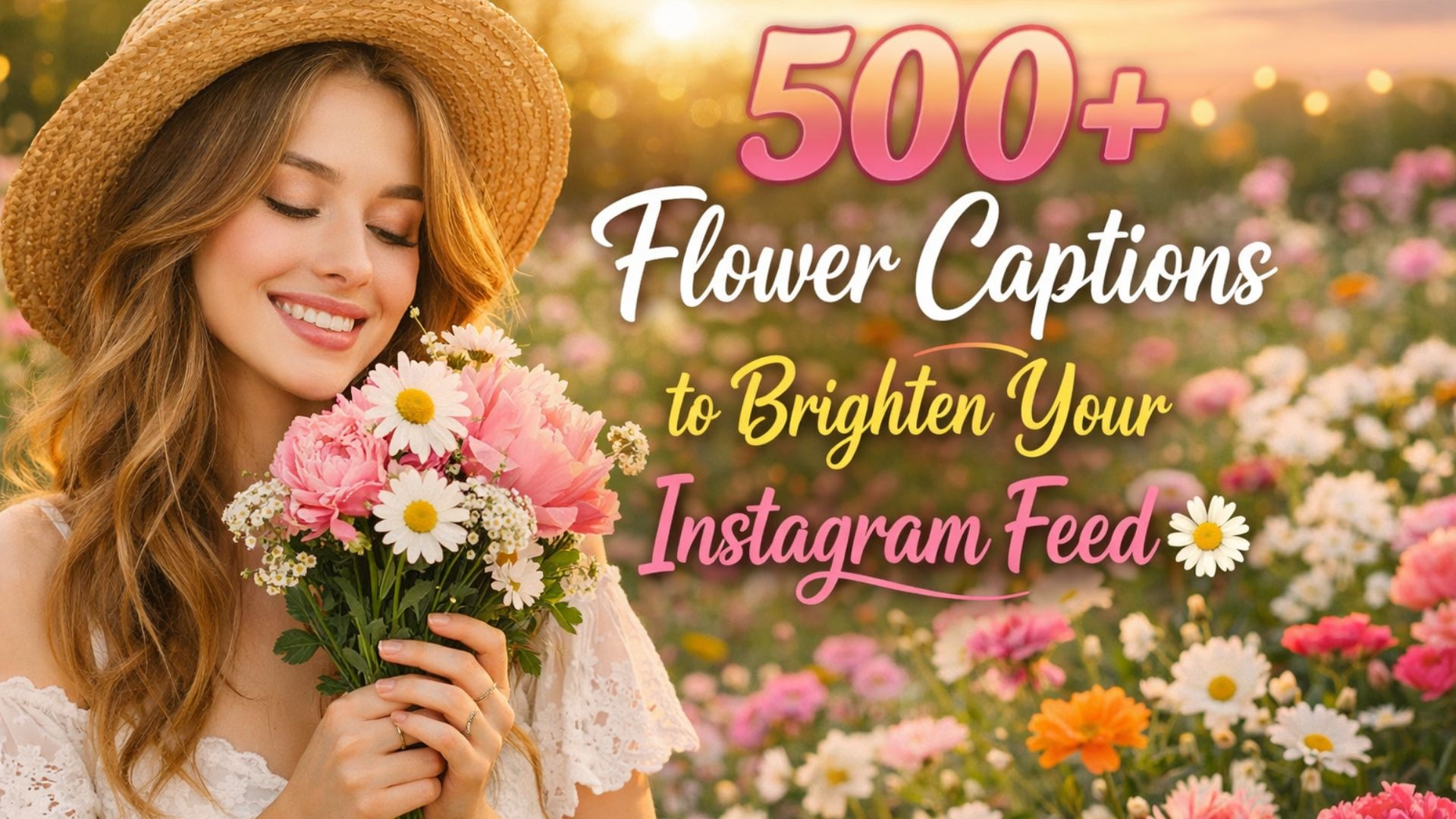 500+ Flower Captions to Brighten Your Instagram Feed 🌼