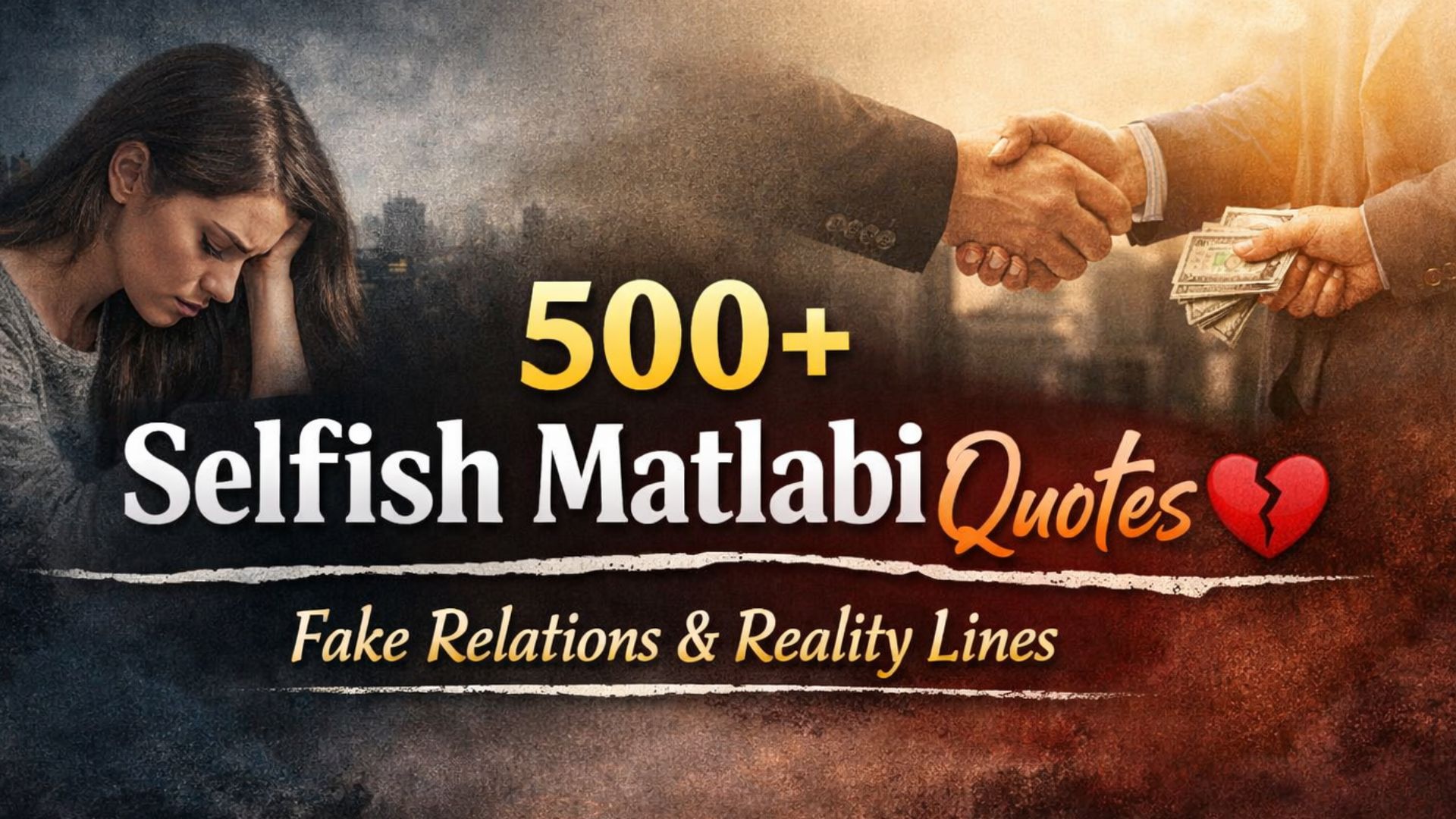 500+ selfish matlabi rishte quotes about fake relations, trust, and reality. Deep lines to expose fake people and hidden truth.