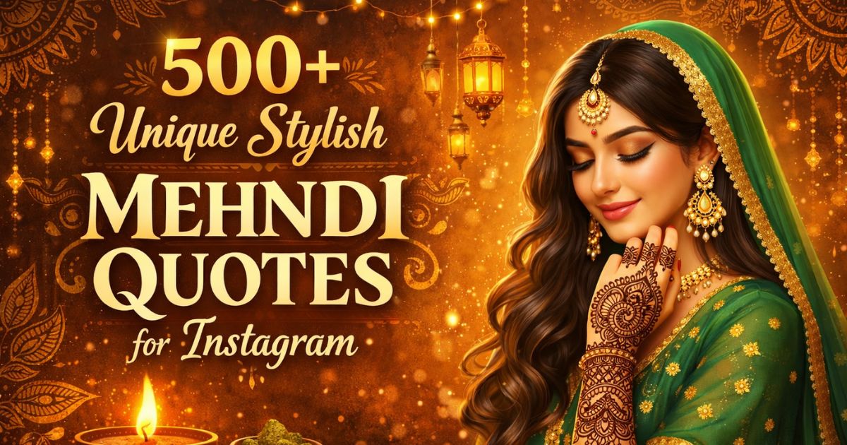 mehndi quotes for instagram