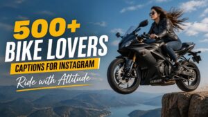500+ Bike Lovers Captions for Instagram | Ride with Attitude