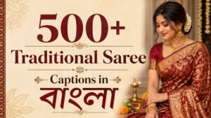 500+ Traditional Saree Captions in Bengali