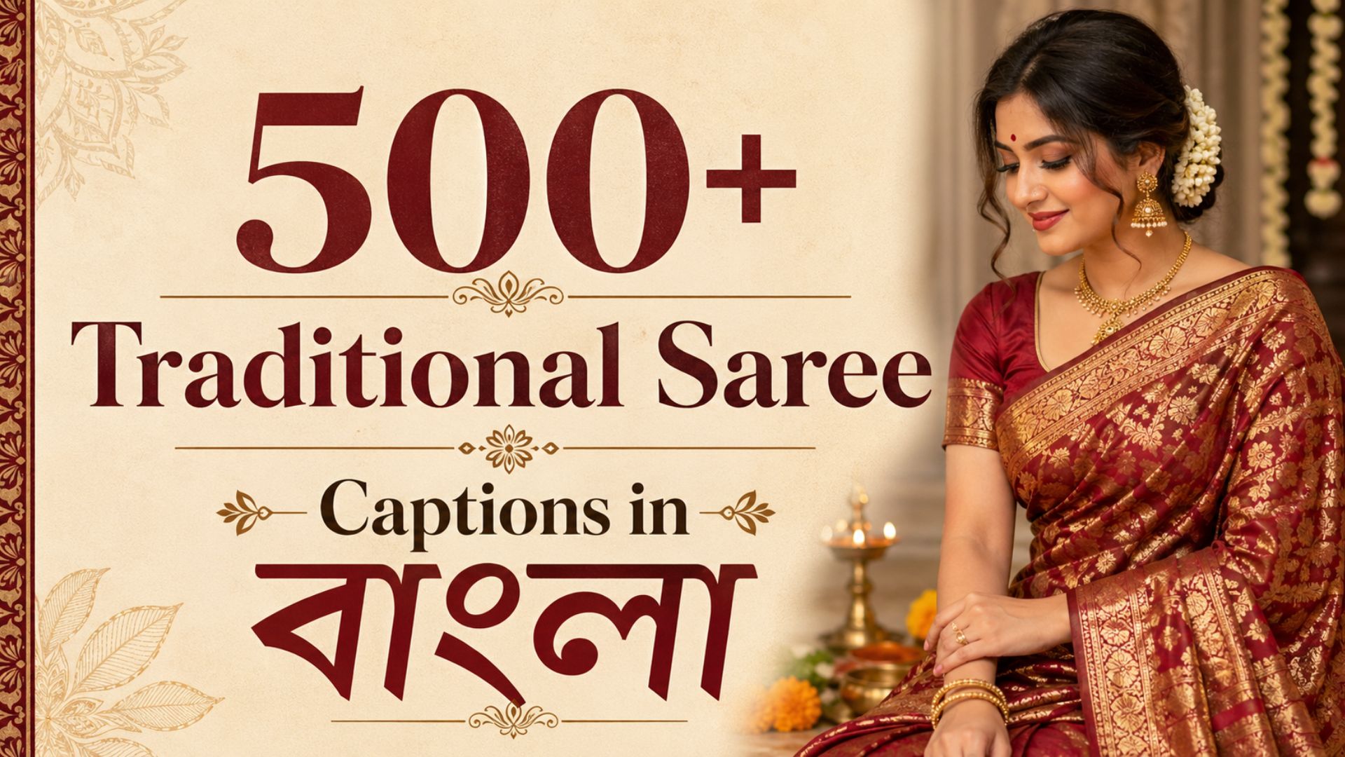 500+ Traditional Saree Captions in Bengali