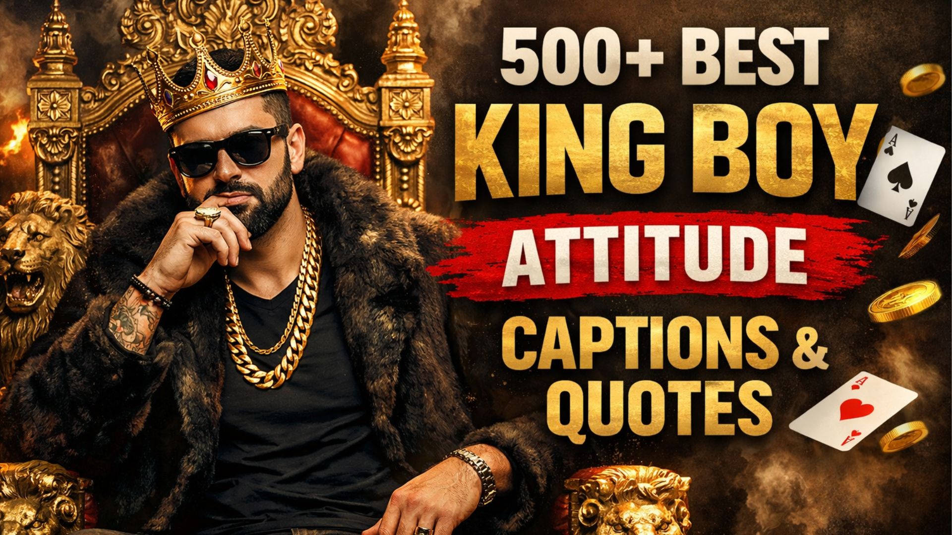 500+ Best King Boy Attitude Captions & Quotes