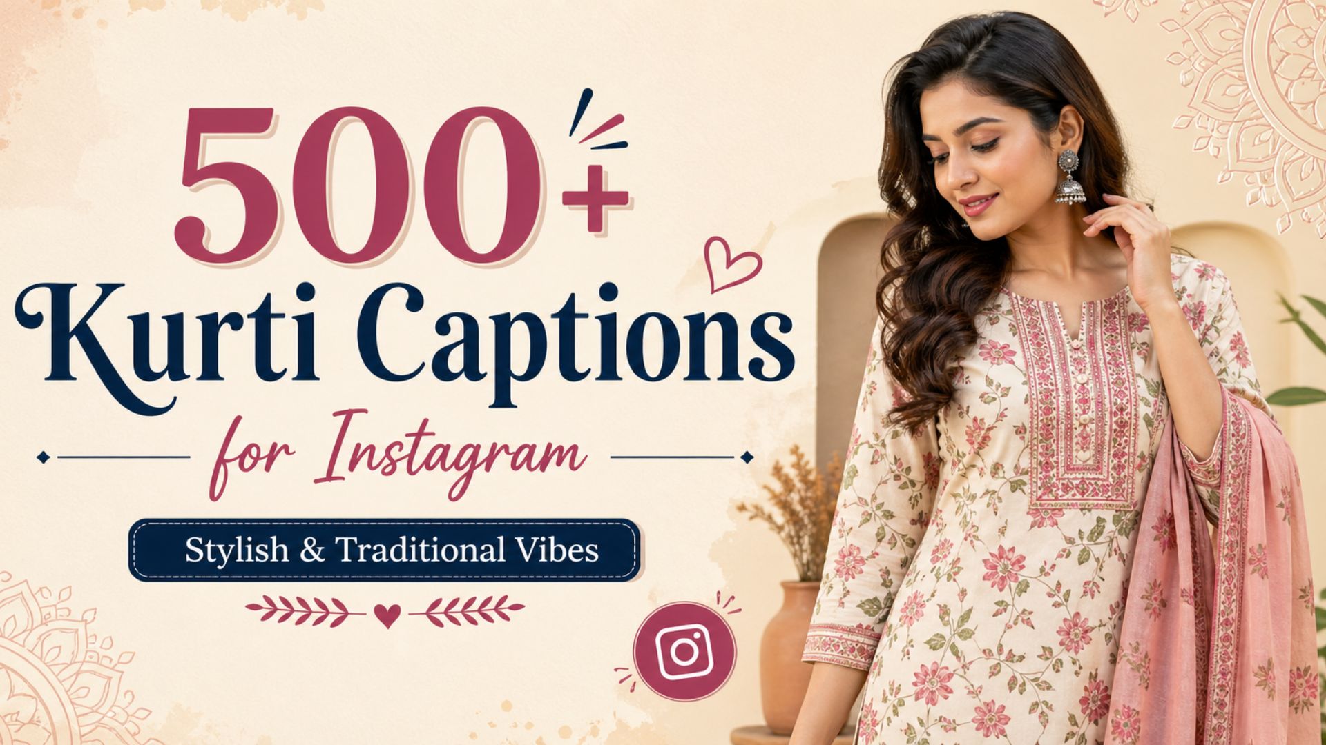 500+ Kurti Captions for Instagram | Stylish & Traditional Vibes