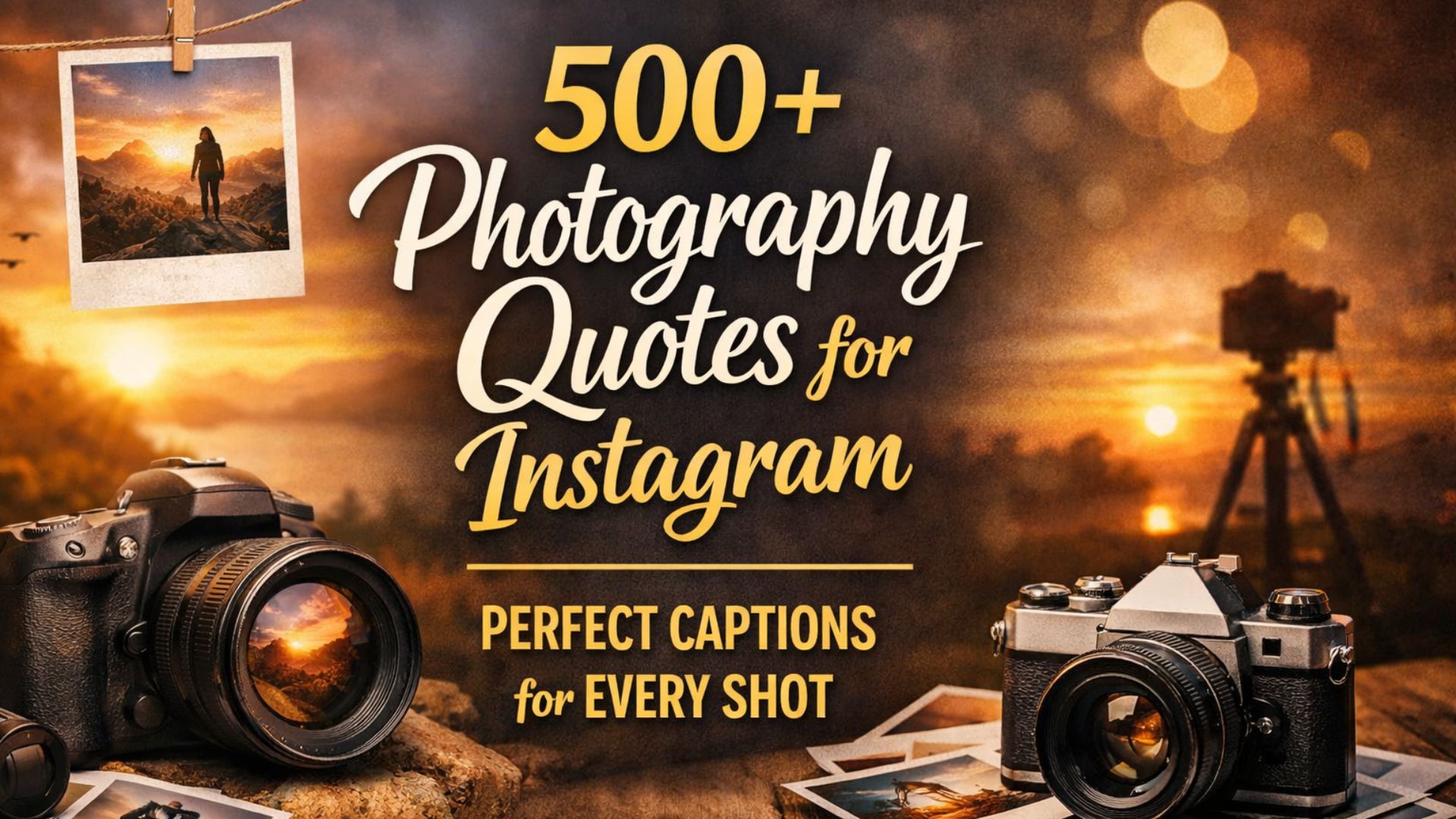 500+ Photography Quotes for Instagram Perfect Captions for Every Shot
