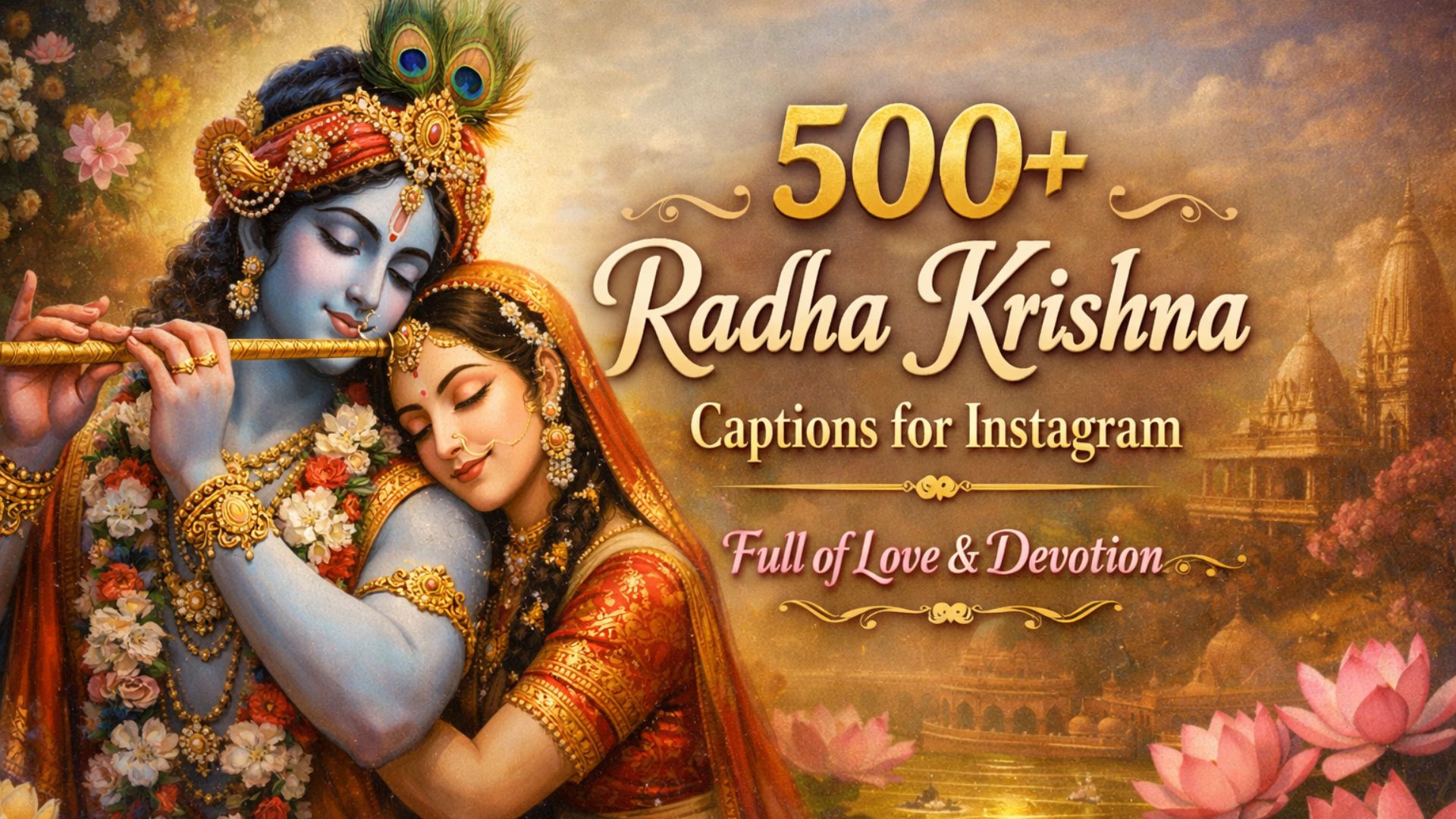 500+ Radha Krishna Captions for Instagram Full of Love & Devotion
