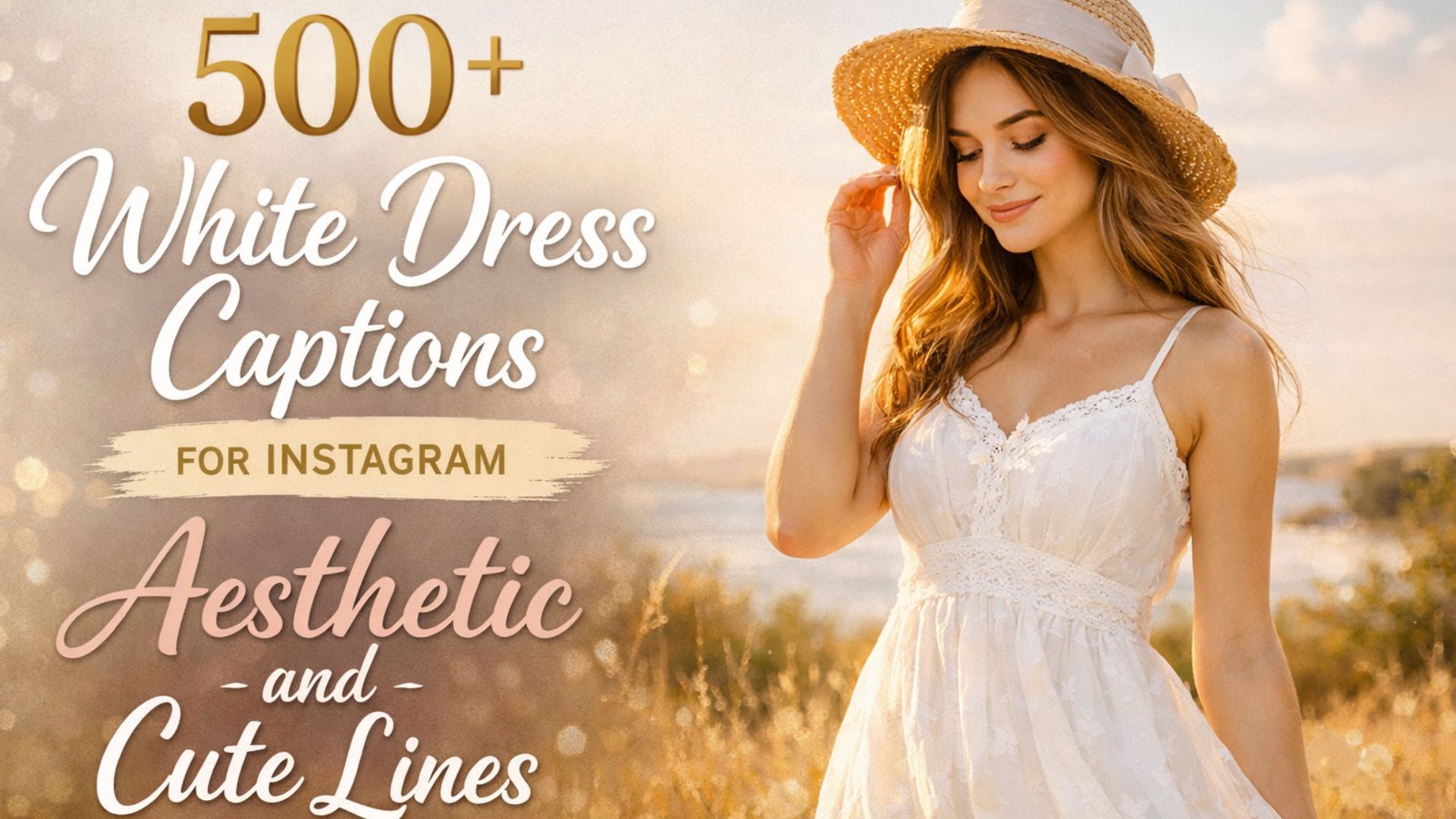 500+ White Dress Captions for Instagram Aesthetic and Cute Lines