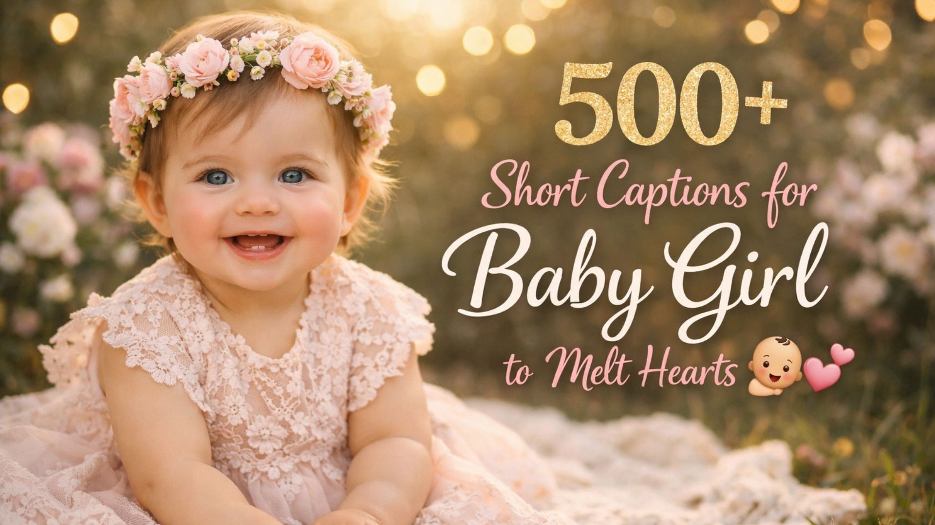 500+ Short Captions for Baby Girl to Melt Hearts