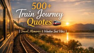 500+ Train Journey Quotes 🚆 | Travel, Memories & Window Seat Vibes