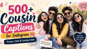 500+ Cousin Captions for Instagram | Funny, Cute & Loving Lines
