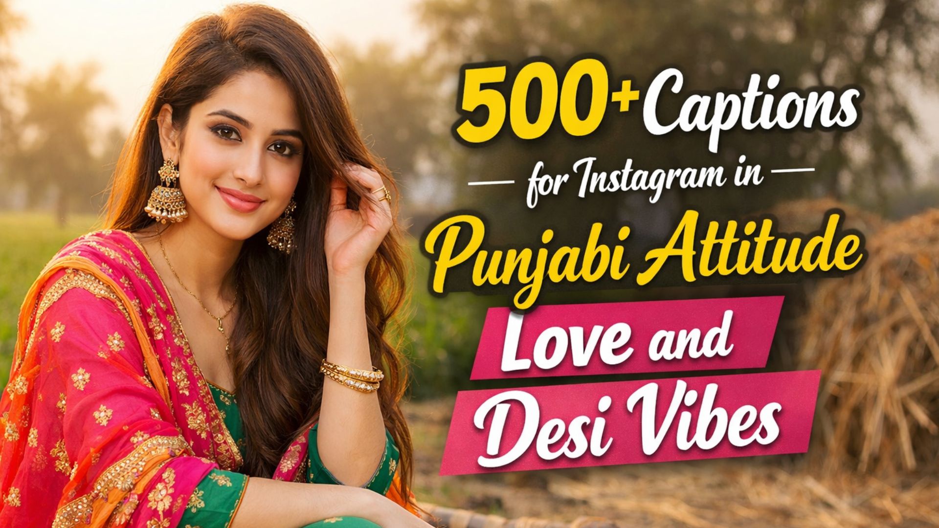 500+ Captions for Instagram in Punjabi Attitude Love and Desi Vibes