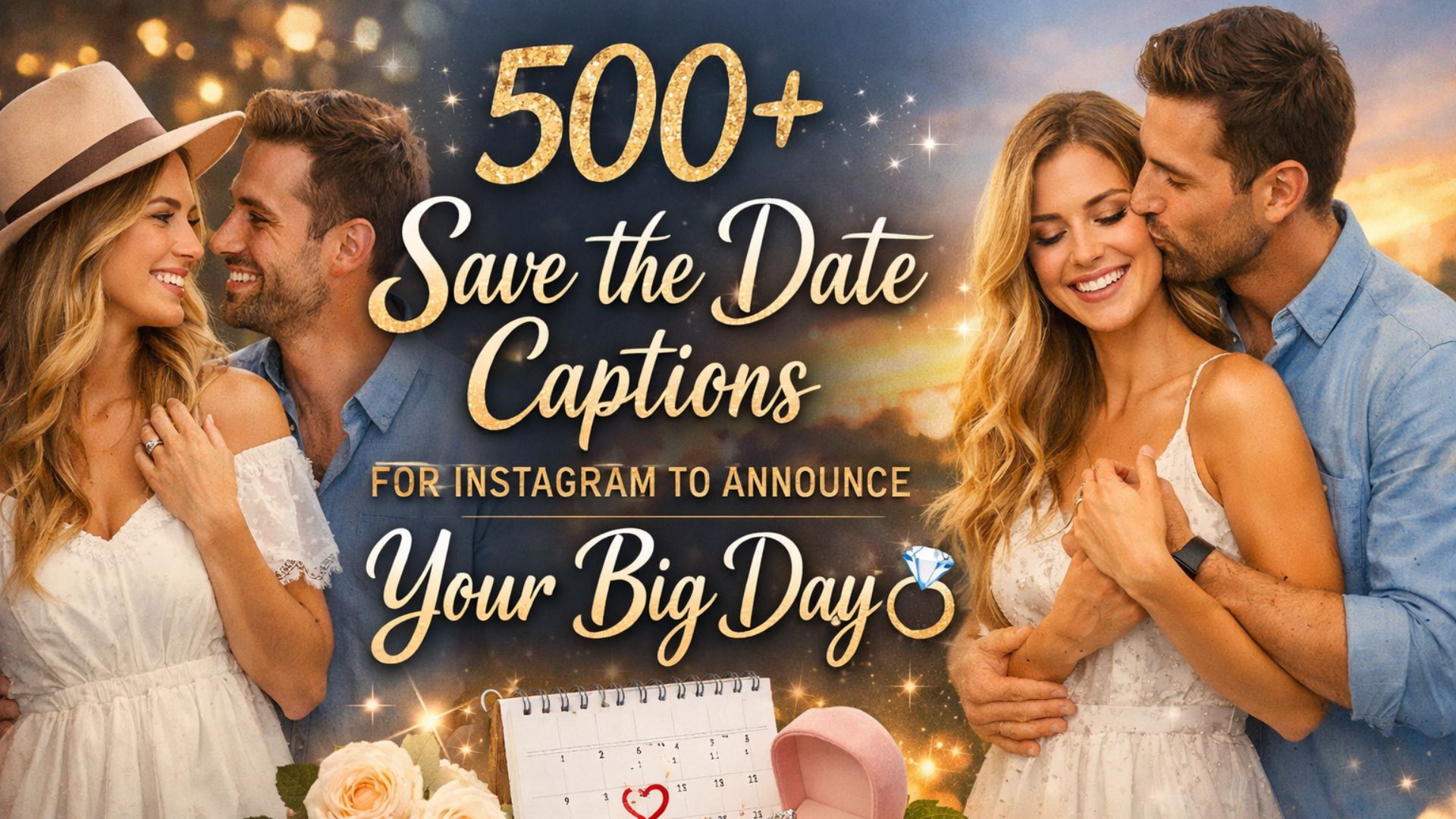 500+ Save the Date Captions for Instagram to Announce Your Big Day