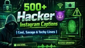💻 500+ Hacker Instagram Captions 😈 | Cool, Savage & Techy Lines