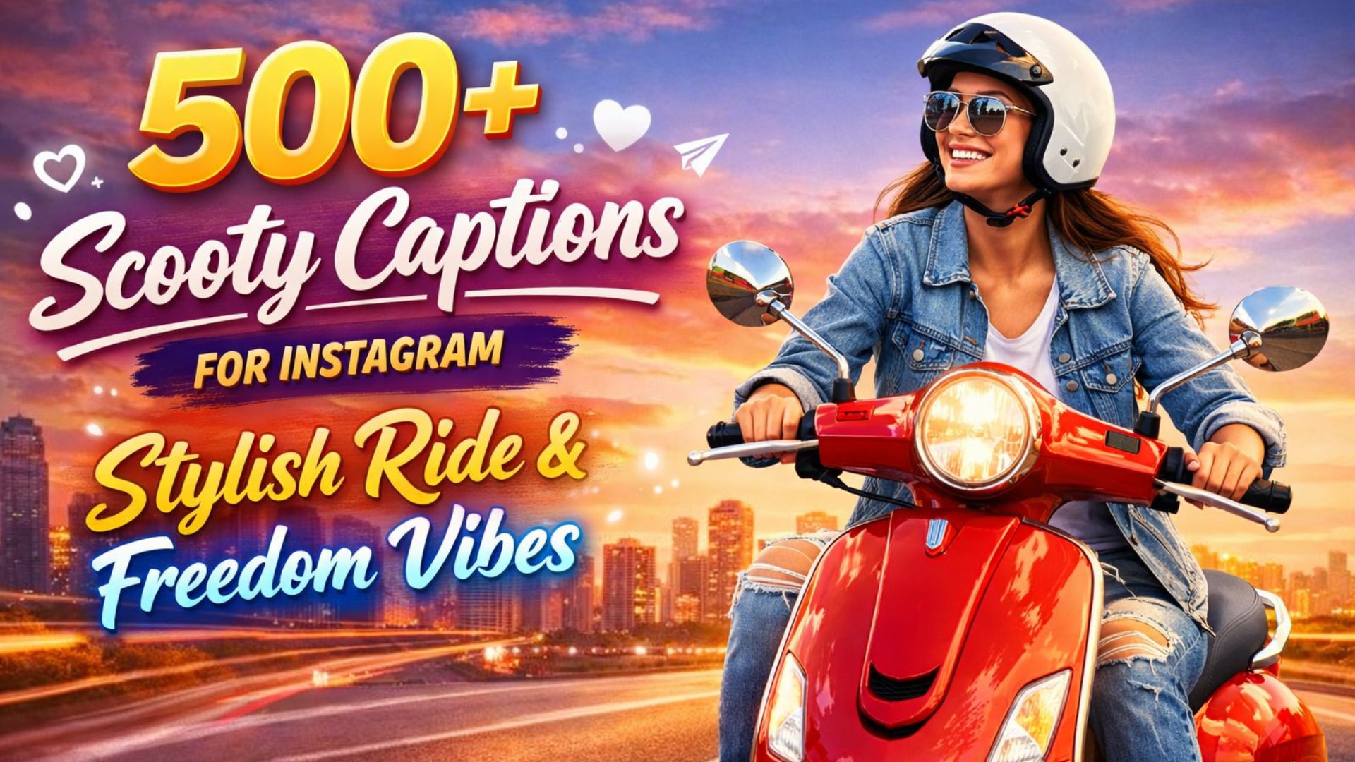 500+ Scooty Captions for Instagram Stylish Ride & Freedom Vibes