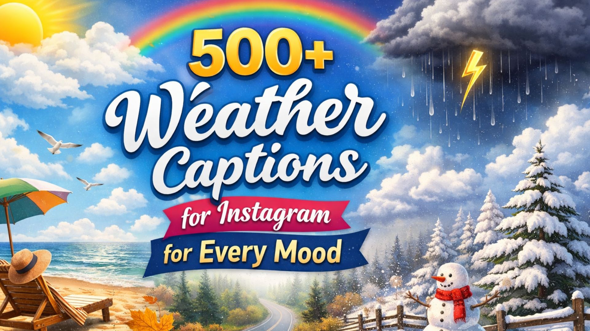 500+ Weather Captions for Instagram for Every Mood