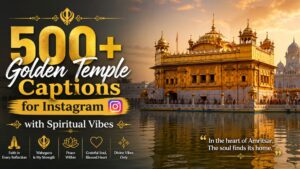 500+ Golden Temple Captions for Instagram with Spiritual Vibes