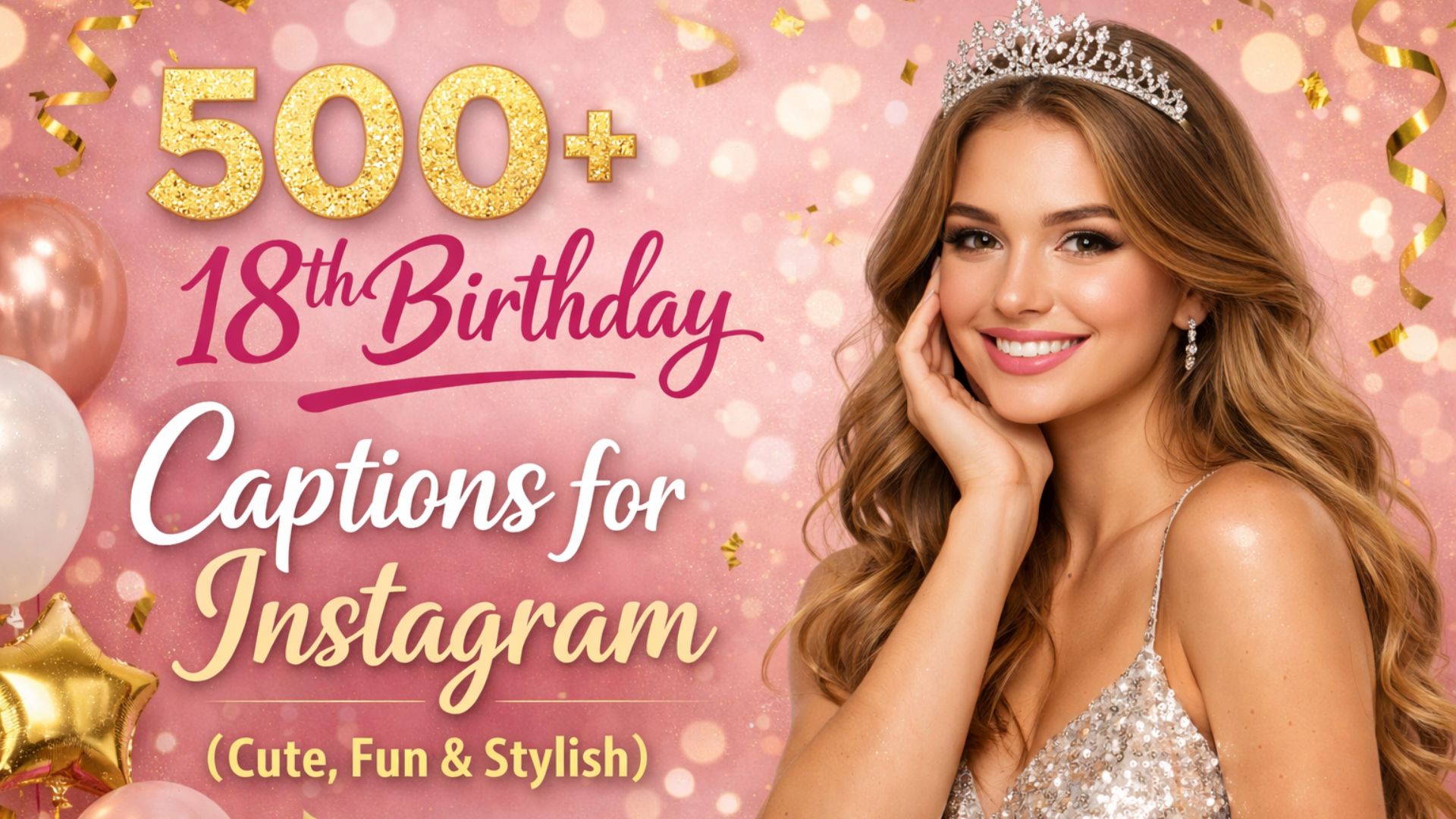 500+ 18th Birthday Captions for Instagram (Cute, Fun & Stylish)