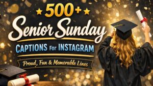 🎓 500+ Senior Sunday Captions for Instagram | Proud, Fun & Memorable Lines