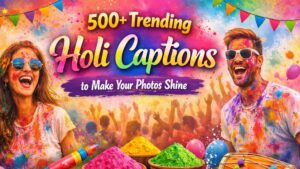 500+ Trending Holi Captions to Make Your Photos Shine