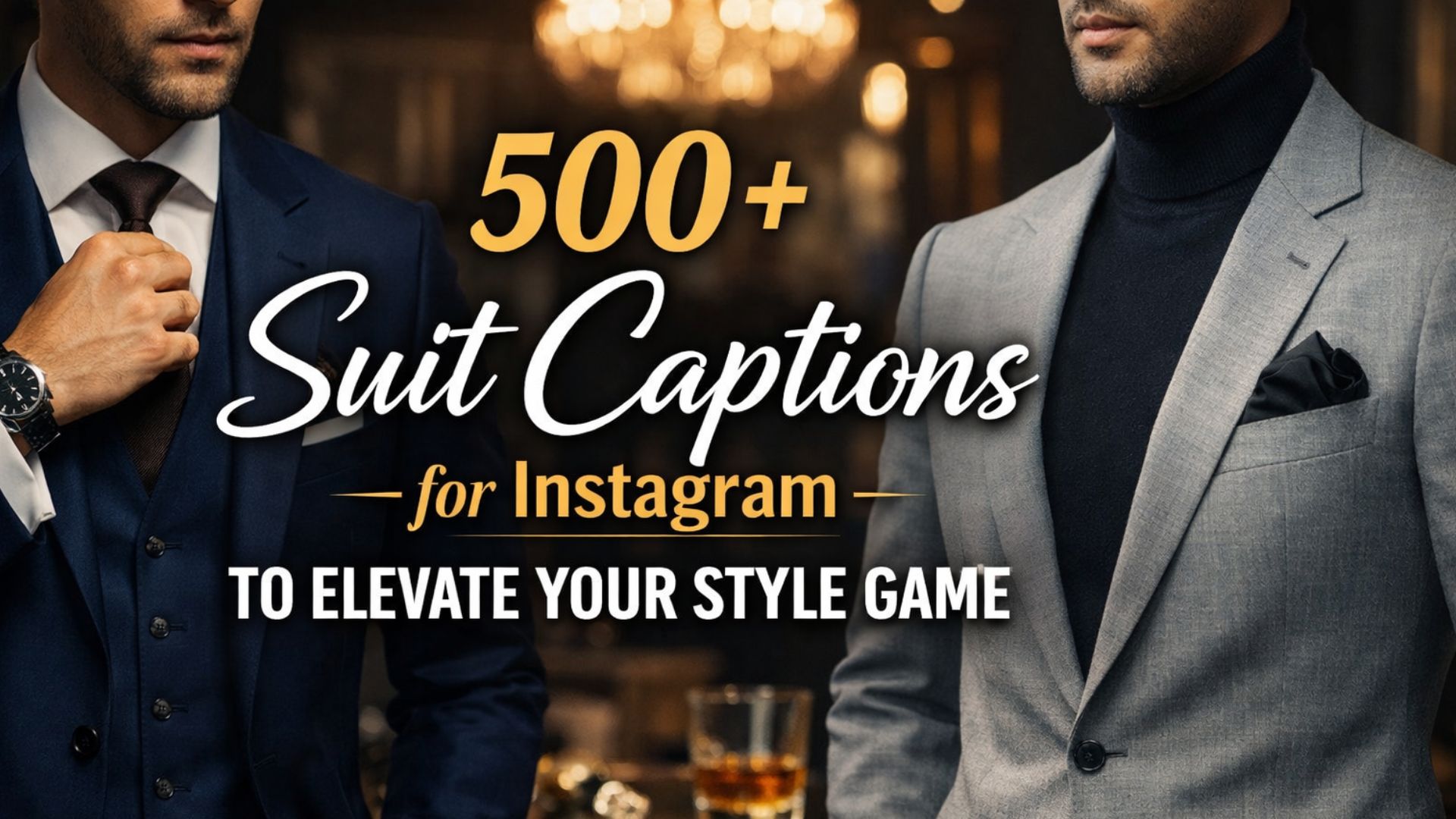 500+ Suit Captions for Instagram to Elevate Your Style Game