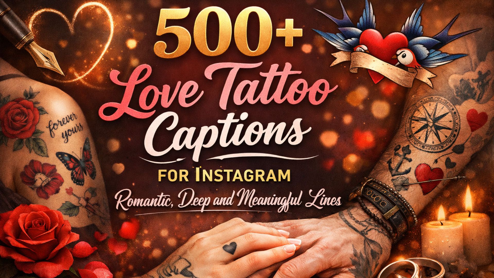 500+ Love Tattoo Captions for Instagram Romantic Deep and Meaningful Lines