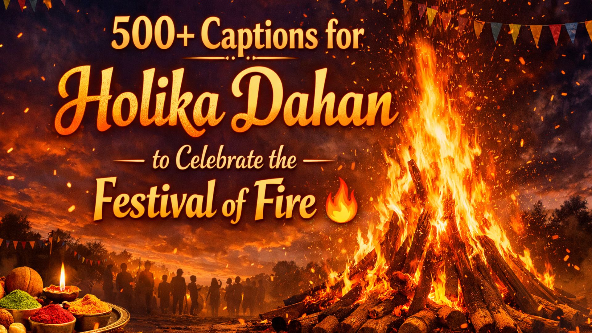 500+ Captions for Holika Dahan to Celebrate the Festival of Fire
