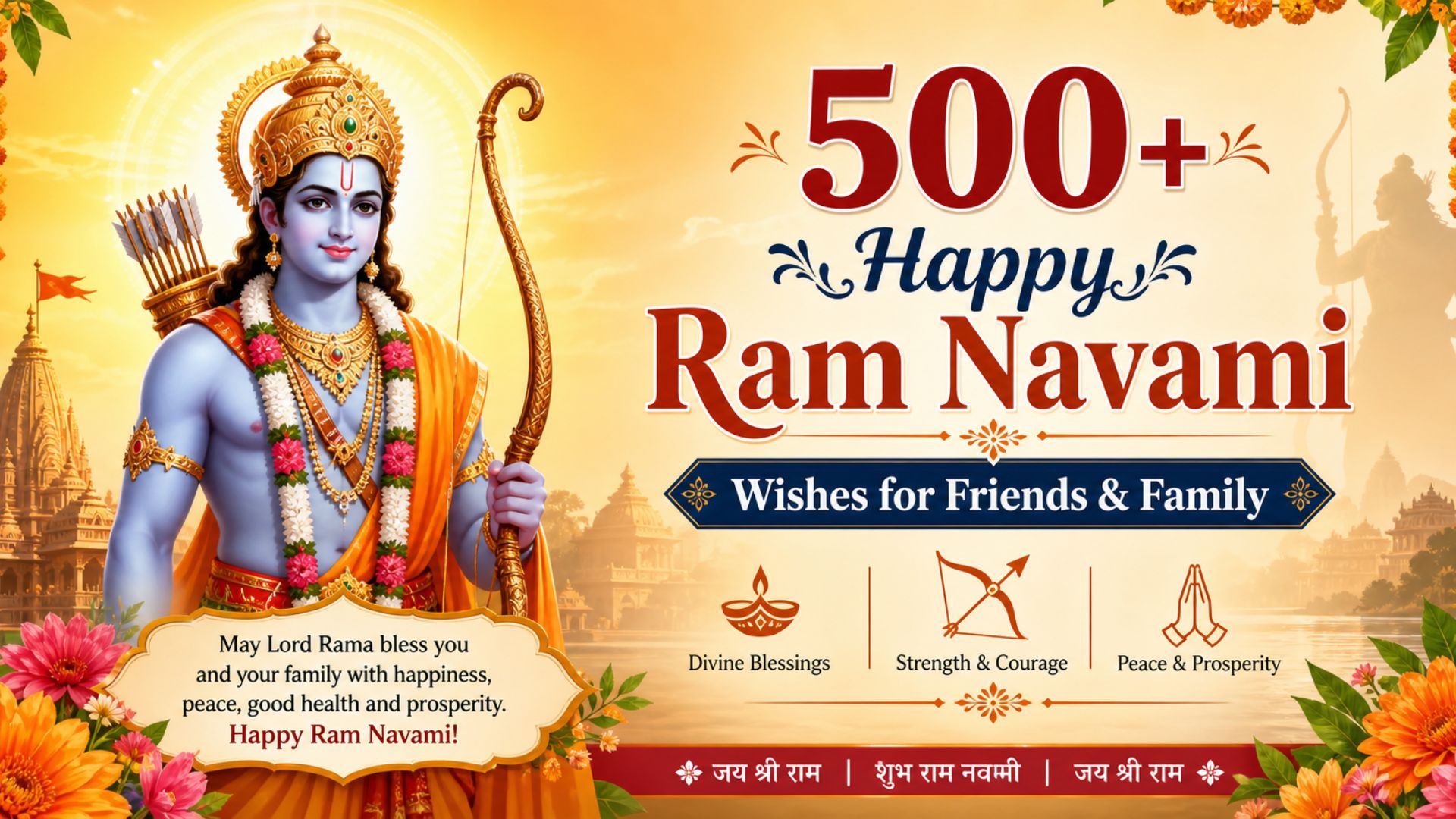 500+ Happy Ram Navami Wishes for Friends & Family