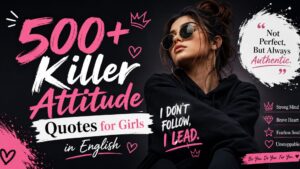 500+ Killer Attitude Quotes for Girls in English