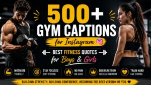 500+ Gym Captions for Instagram | Best Fitness Quotes for Boys & Girls
