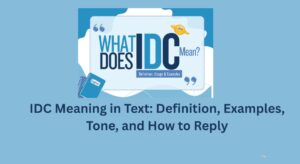 IDC Meaning in Text: Definition, Examples, Tone, and How to Reply