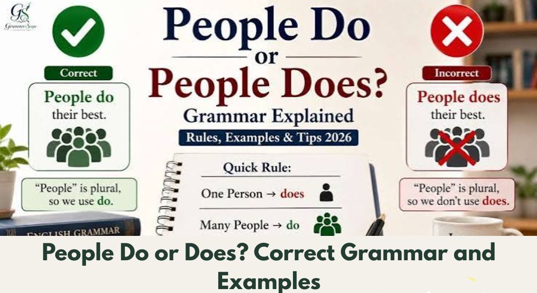 People Do or Does? Correct Grammar and Examples