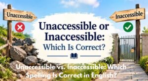 Unaccessible vs. Inaccessible: Which Spelling Is Correct in English?