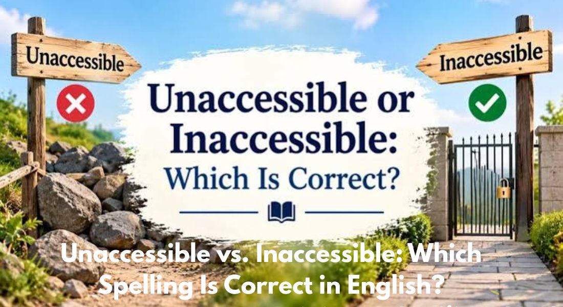 Unaccessible vs. Inaccessible: Which Spelling Is Correct in English?